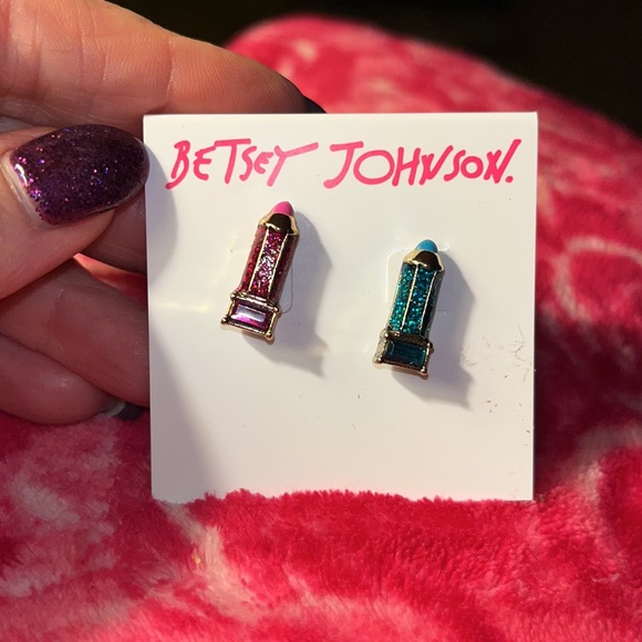 COPY - NWT Betsey Johnson pencil stud earrings. Great teacher gift. - Picture 3 of 7